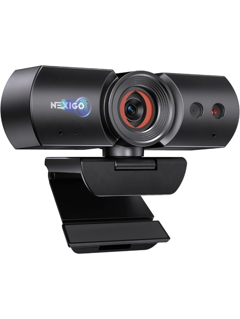1080P HD Webcam with Windows Hello, True Privacy Shutter, Microphone & Facial
